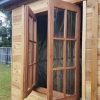 Timber framed glass window
